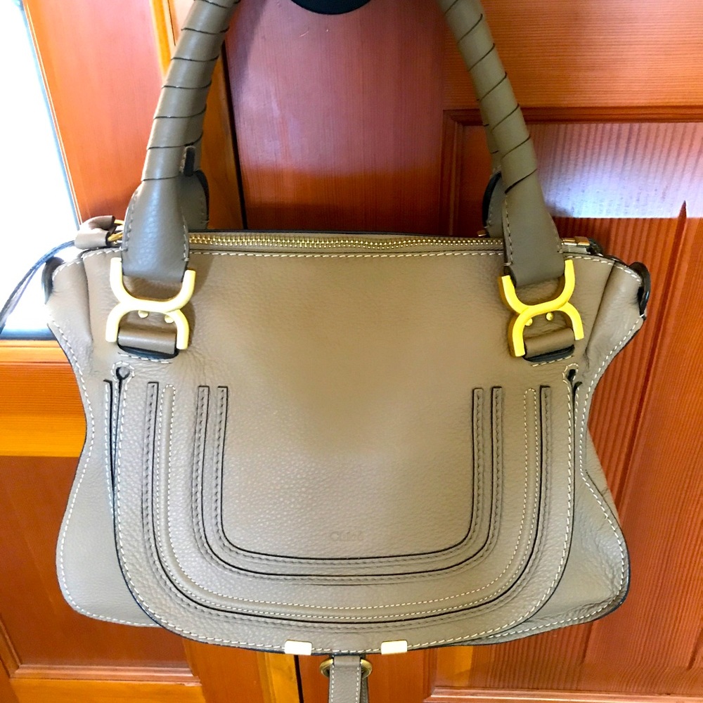 💎 AUTHENTIC Chloe Medium Marcie Leather Satchel